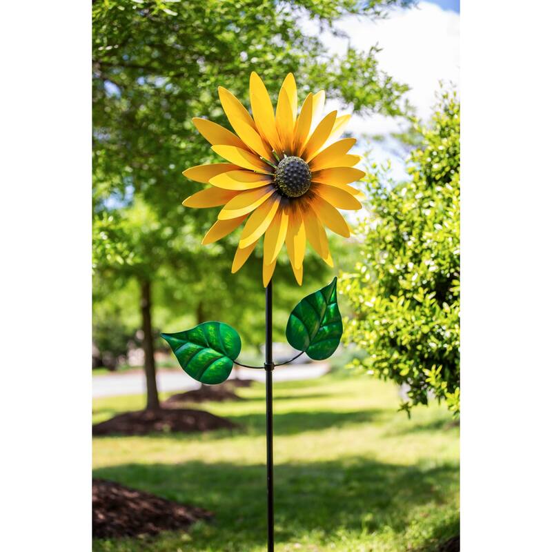 75 in. Sunflower Statement Wind Spinner