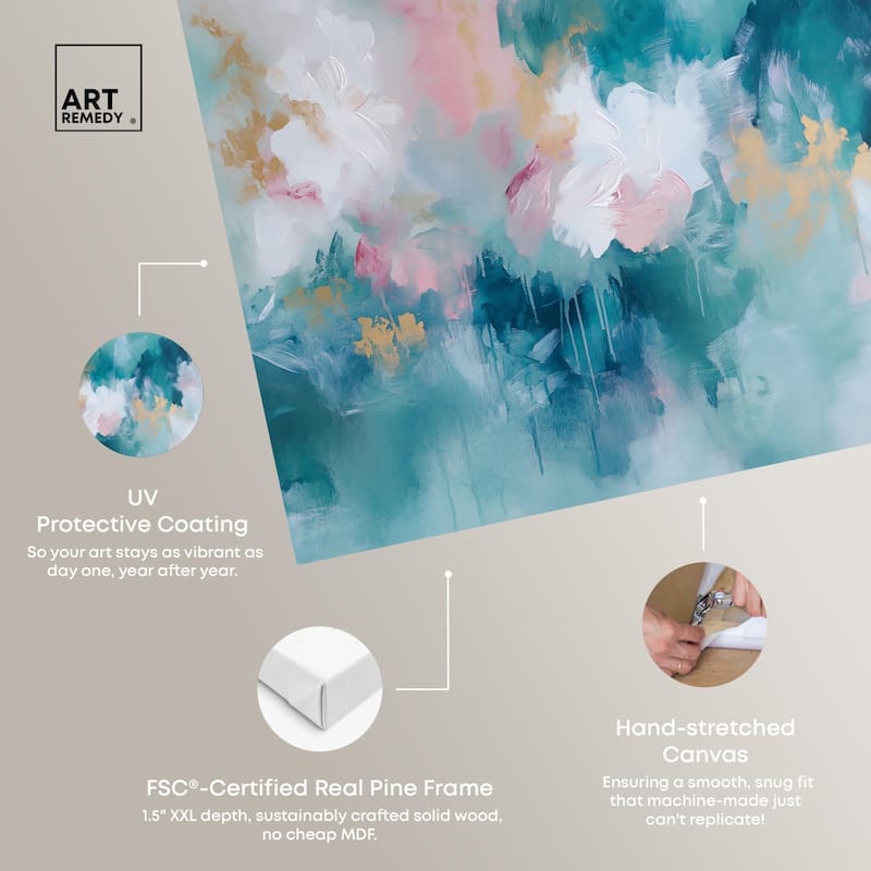 Emerald Sky Canvas by Art Remedy, Gallery Wrapped