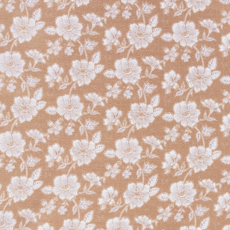 No. 918 Mistral Floral Semi-Sheer Rod Pocket 1-Piece Kitchen Curtain Valance