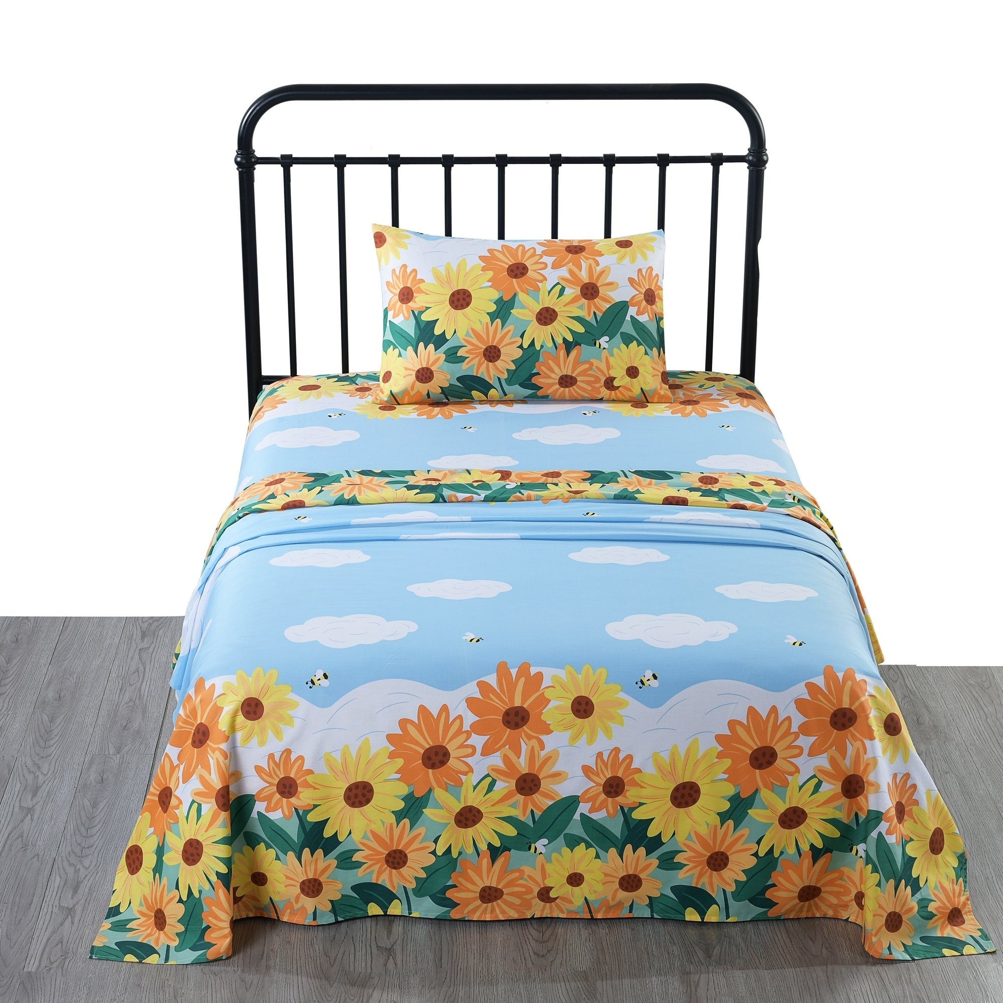 Kids Cotton Sheet Twin/Full Sheet Kids Girls Bed Sheet For