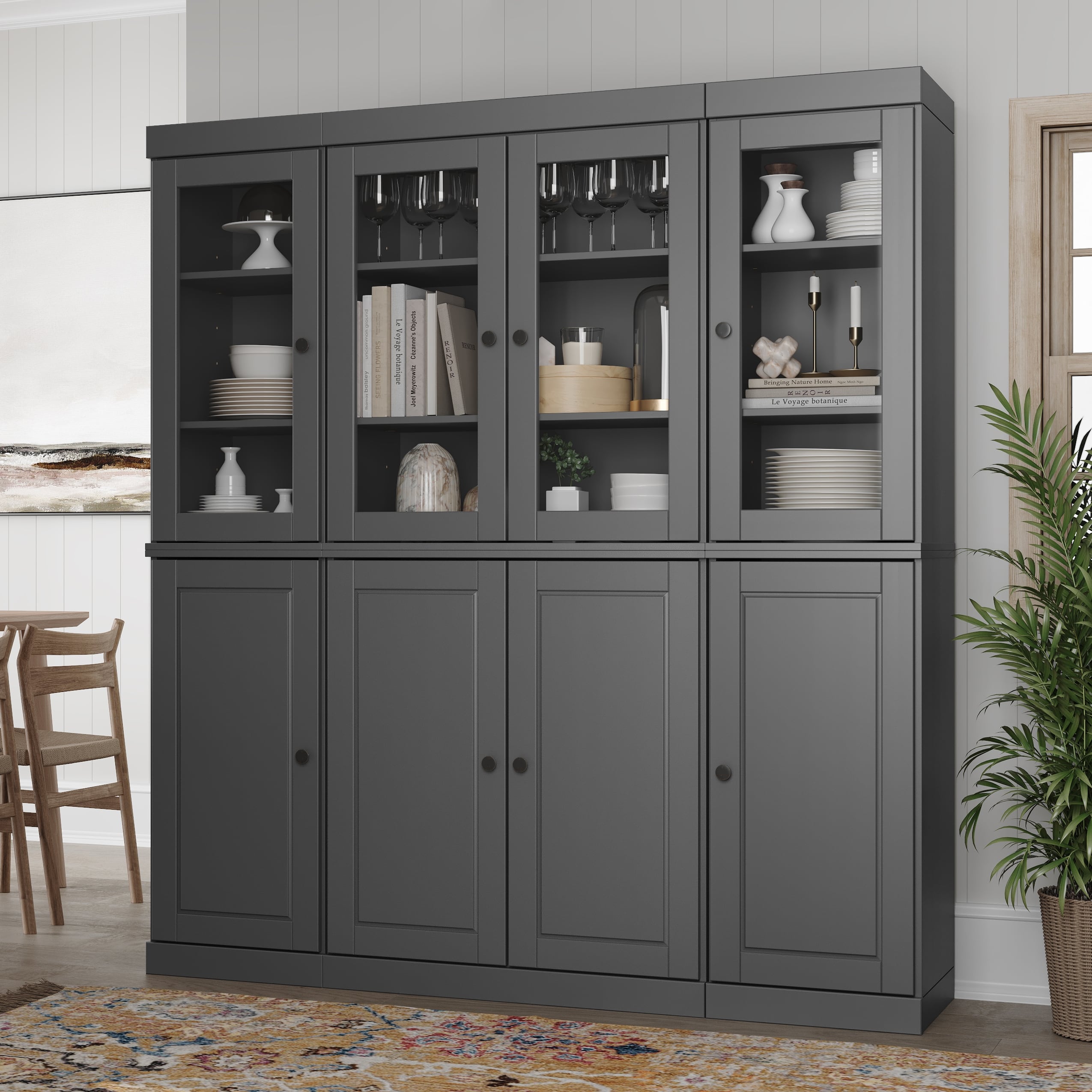 Option Gray - 4 Clear Glass-4 Solid