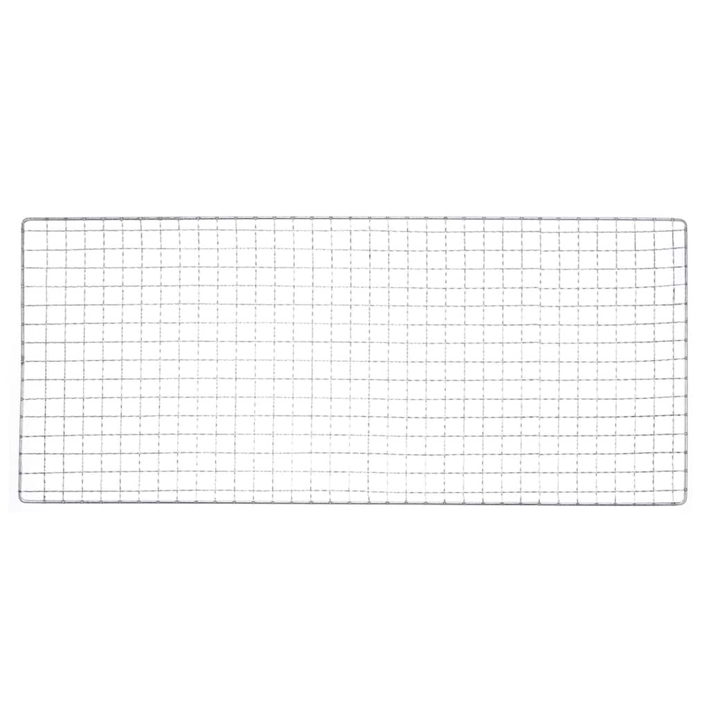 2pcs Square BBQ Grill Net 7.9"x19.7" Galvanized Iron Barbecue Mesh for Baking