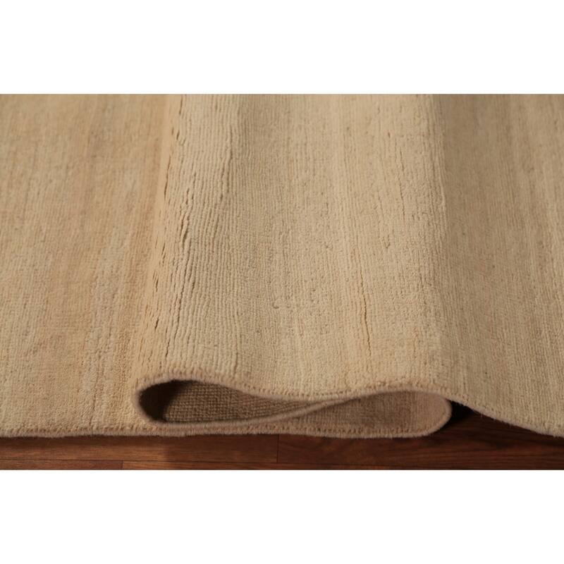 Modern Gabbeh Runner Rug Hand-Knotted Tribal Wool Carpet - 2'9" x 9'6"