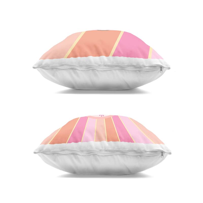 Stupell Groovy Peace Symbols Decorative Printed Throw Pillow Design by Jesse Keith (Set of 2)