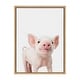 preview thumbnail 9 of 9, Sylvie Baby Piglet Animal Print Framed Canvas Wall Art by Amy Peterson
