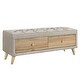 preview thumbnail 54 of 56, 4 Pcs Bedroom Sets Platform Bed with 2 Nightstands and Storage