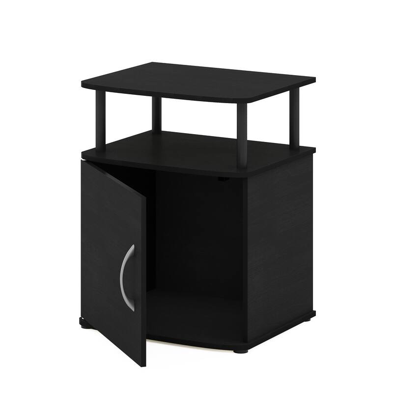 Porch & Den Mangin Black Utility Design Storage End Table