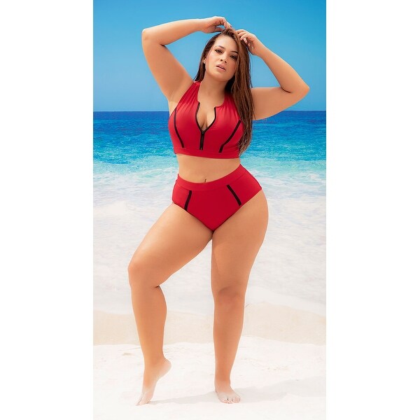 Plus size two piece swimsuits