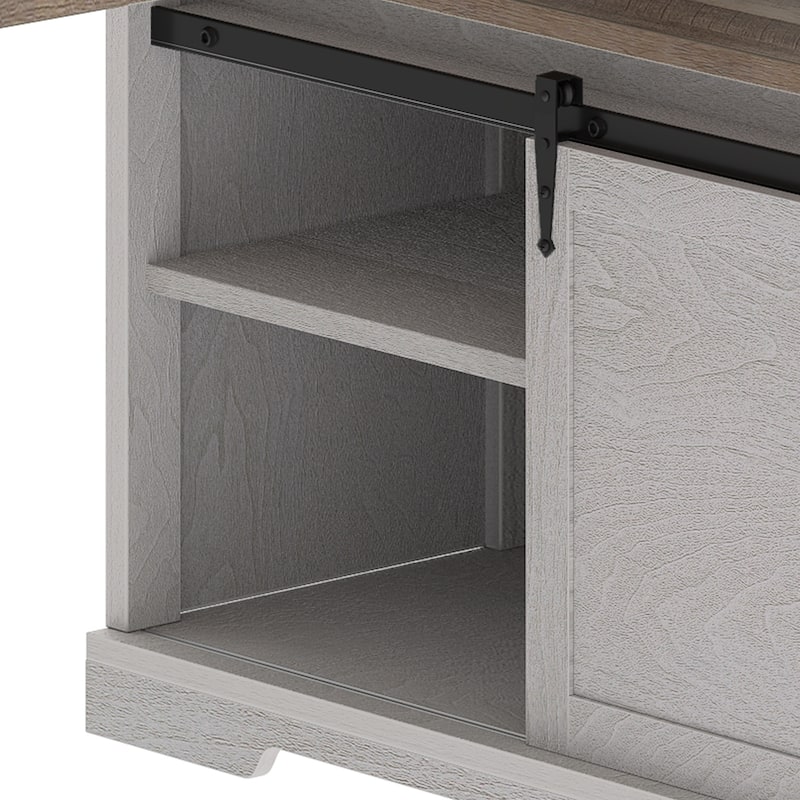 Moasis L-Shaped Electric Standing Desk with LED Lights