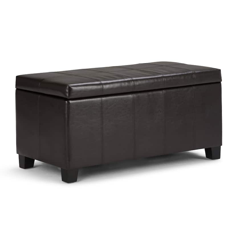 WYNDENHALL Lancaster 36 inch Wide Contemporary Rectangle Storage Ottoman