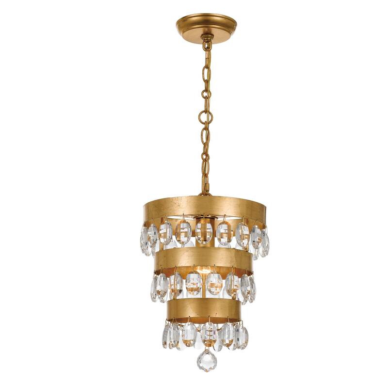 Crystorama Lighting Group Perla Single Light 10" Wide Mini Chandelier