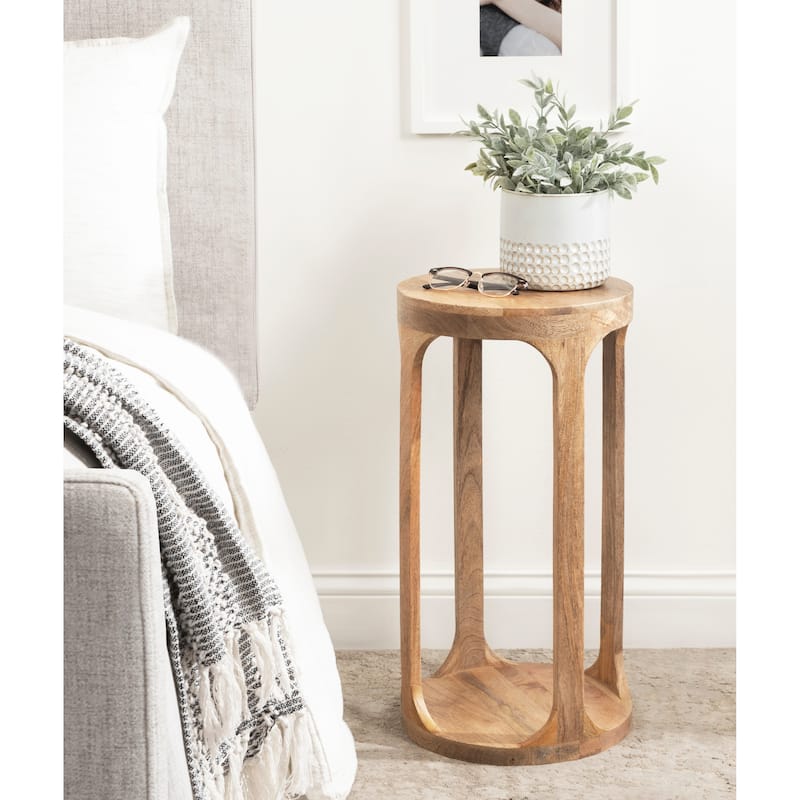 Kate and Laurel Dahl Wood Drink Table