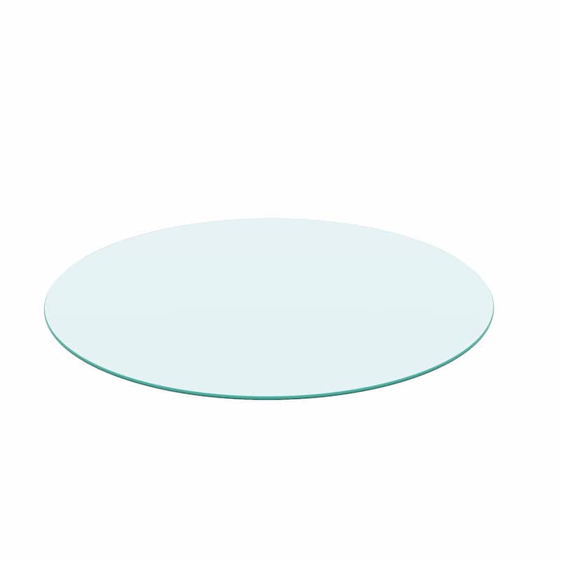 Bornmio 20-inch Round Tempered Glass Table - 20.00 x 20.00 x 0.24