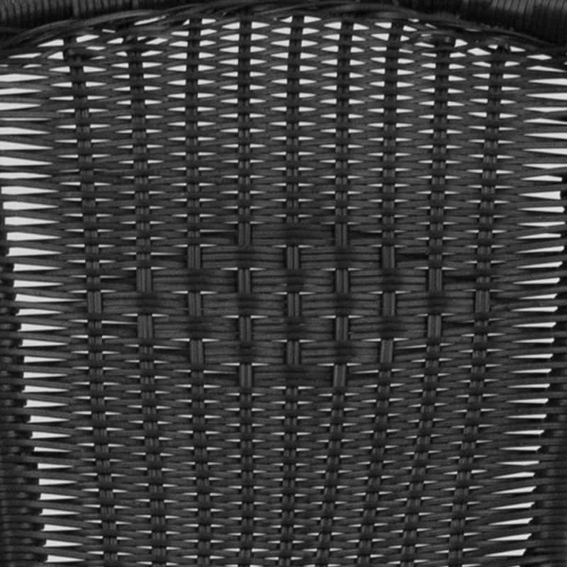 Indoor/Outdoor Stacking Rattan Restaurant Patio Chairs (Set of 2)