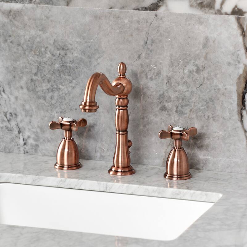 Kingston Brass Essex Widespread Bathroom Faucet with Brass Pop-Up