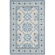 preview thumbnail 16 of 21, SAFAVIEH Handmade Bella Arrie Modern Floral Wool Rug 2' x 3' - Ivory/Blue - Rectangle