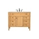 preview thumbnail 6 of 7, Elegant Lighting VF12542 Park Avenue 42" Free Standing Single Basin Natural Wood - Wood Finish