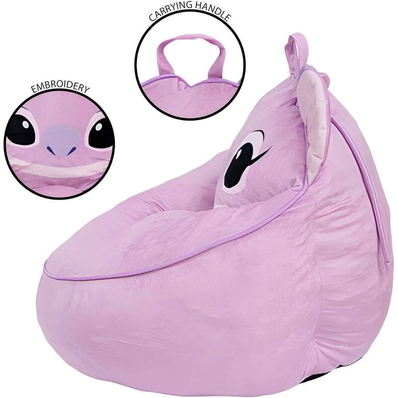 Disney Stitch Angel Kids Foam Filled Bean Bag Chair