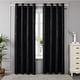 preview thumbnail 97 of 99, Deconovo Wave Line with Dots 52 Width Curtains Pair(2 Panel) 42x108 Inch - Black