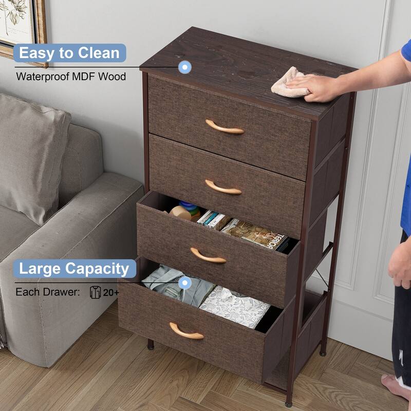 5 Drawers Vertical Dresser Storage Tower Organizer Unit for Bedroom