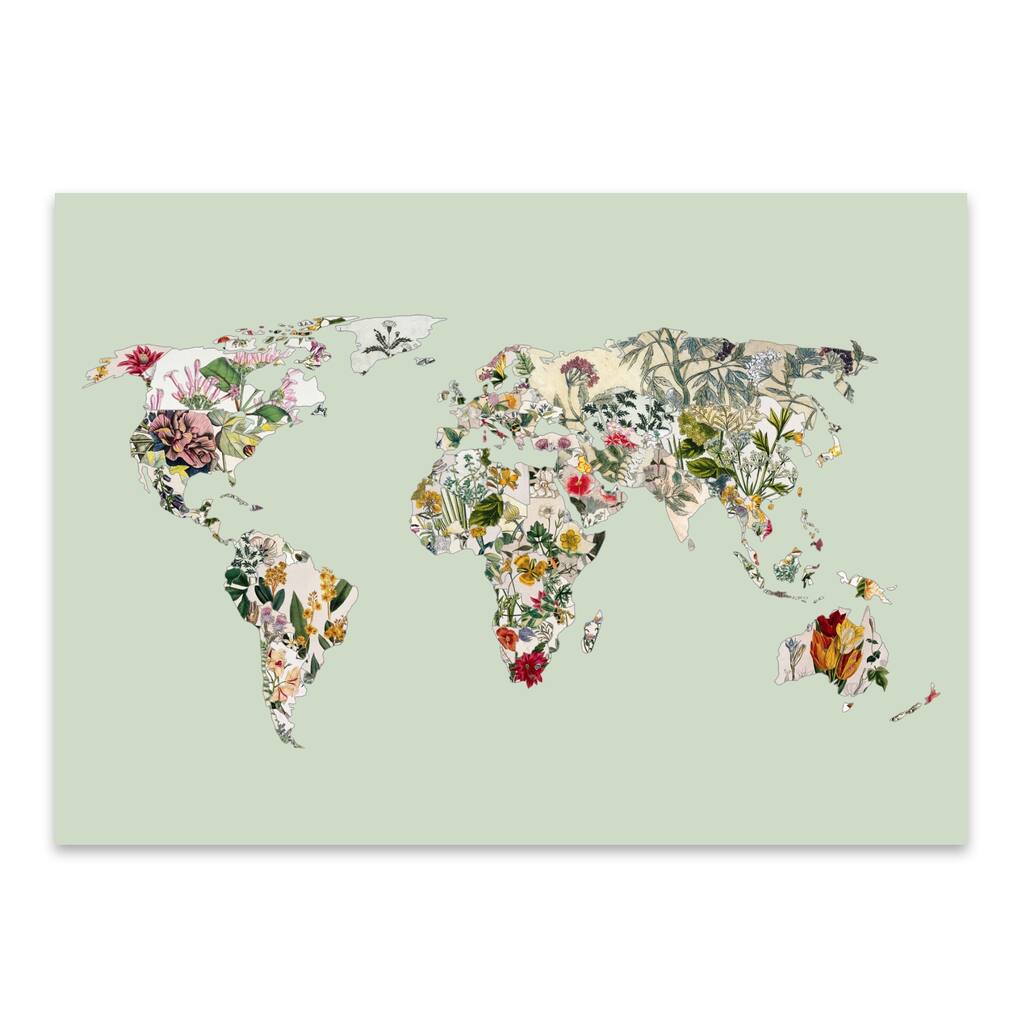 Botanical Floral Floral Botanical Metal Wall Art Print