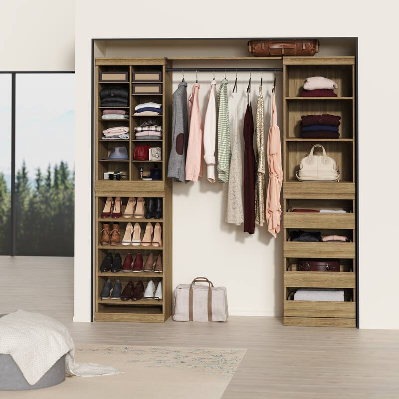 ClosetMaid Modular Storage 21.38-inch Wide Adjustable 16-Shelf Organizer