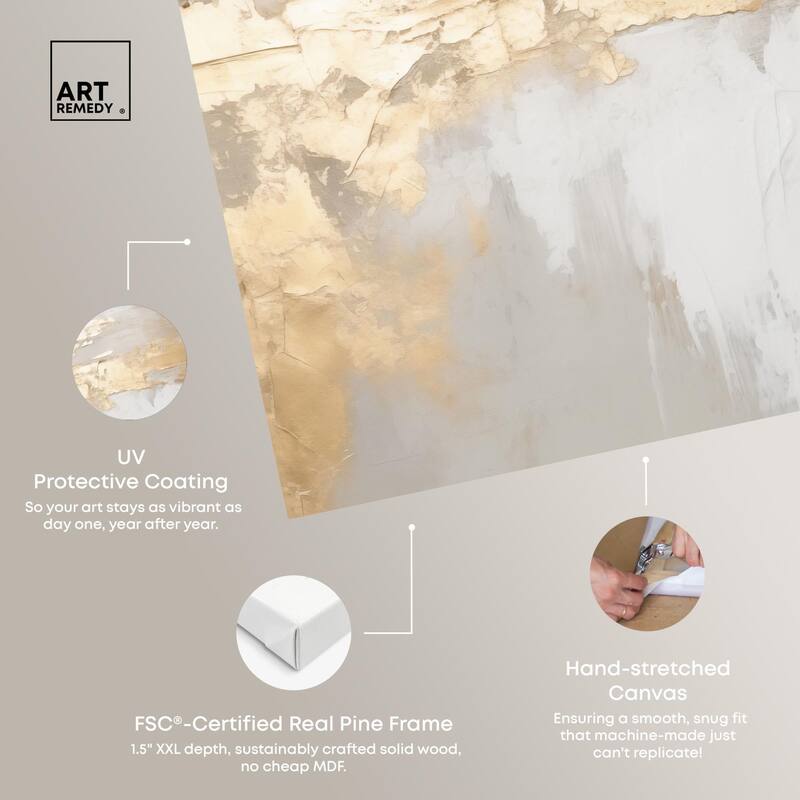 Melted Goldscape II Canvas by Art Remedy, Gallery Wrapped