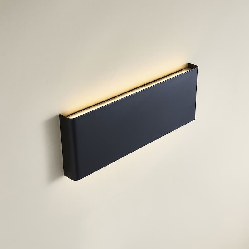 Long Streak Led Wall Sconce 24 Inch Black - Black