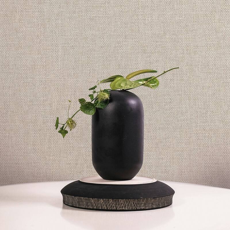 Tempaper Faux Grasscloth Primitivo Textured Peel and Stick Wallpaper by Jeremiah Brent