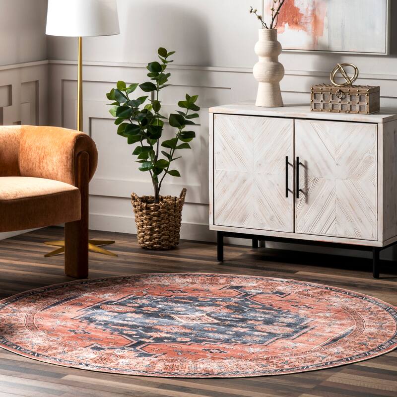 Nuloom Astra SplashGuard Traditional Machine Washable Area Rug