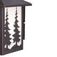 preview thumbnail 10 of 10, VAXCEL Yosemite 12.5 in. H 1-Light Burnished Bronze Rustic Tree Outdoor Wall Sconce, Steel, White Tiffany Glass Shade