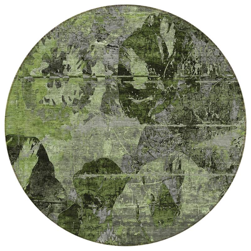 Mami Artistic Abstract Weather Resistant Classic Meets Modern Outdoor Rug