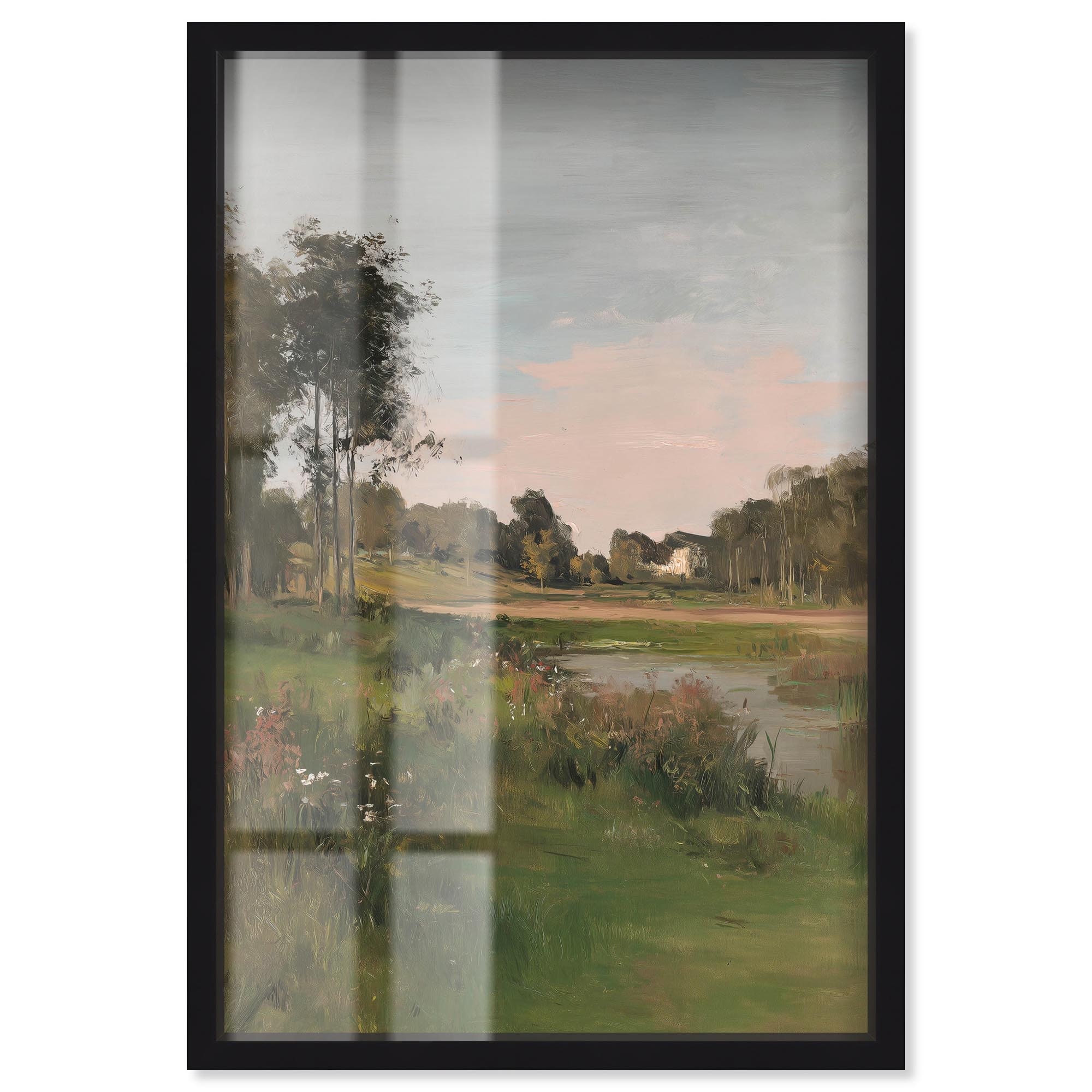 At Dusk Landscape Art Shadowbox Print by Art Remedy