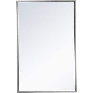 Elegant Lighting Eternity 28" x 18" Rectangular Flat Metal Framed