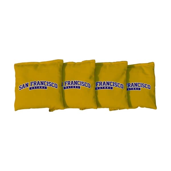 slide 2 of 3, San Francisco State Gators Yellow Cornhole Bags All-Weather Resin Filled