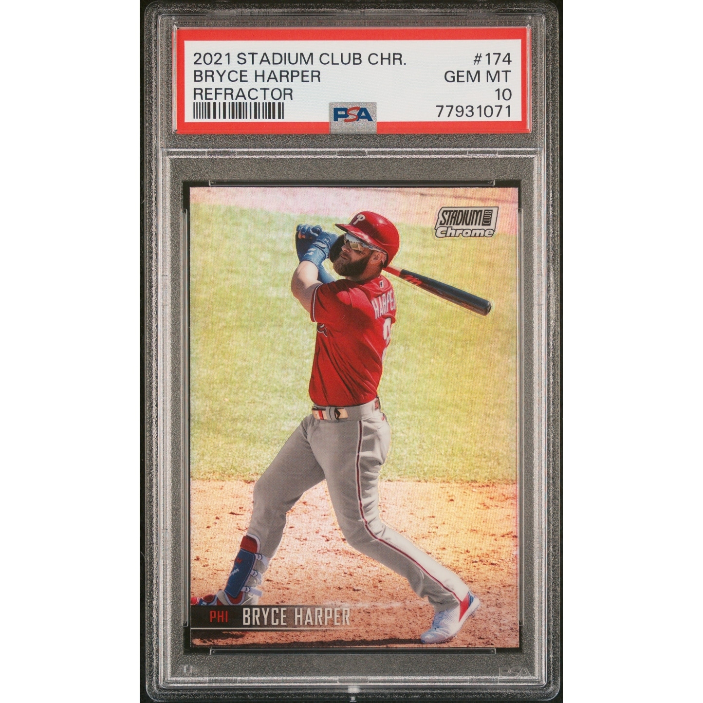 2021 Topps Stadium Club Chrome Bryce Harper #174b Phillies | eBay