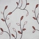 preview thumbnail 5 of 4, Wavy Leaves Embroidered Sheer Extra Wide Window Curtain (Single Panel)