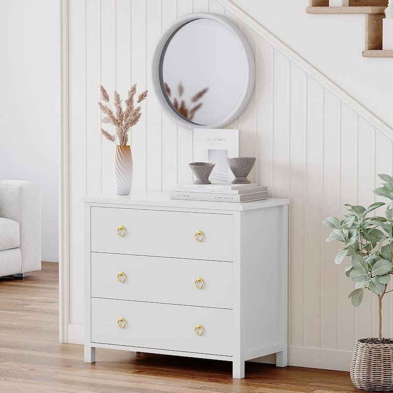 3/6/7 Drawer Tall Dresser for Bedroom, Modern Freestanding Wood Storage Chest of Drawers
