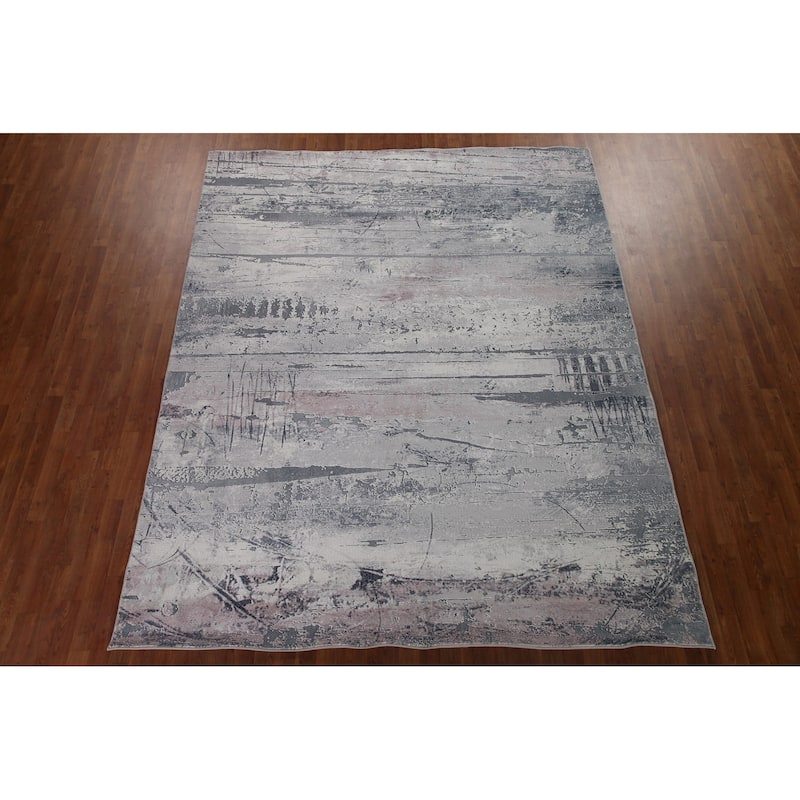 Abstract Modern Rug Oriental Washable Machine-Made Printed Carpet