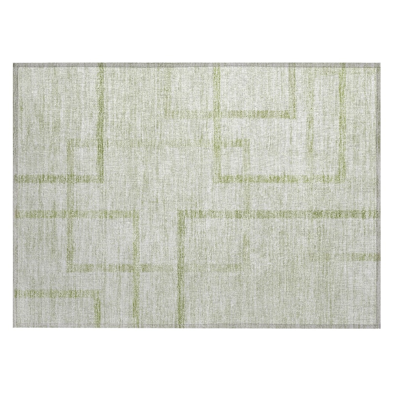 Machine Washable Indoor/ Outdoor Chantille Contemporary Geo Rug