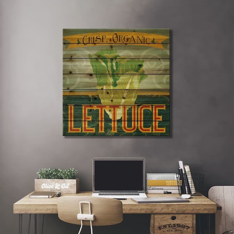Farm Stand VI Print On Wood by June Erica Vess - Multi-Color