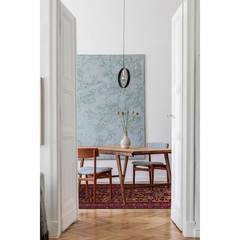 ECARPETGALLERY Hand-knotted Teimani Burnt Orange Wool Rug - 2'11 x 5'8