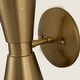 preview thumbnail 22 of 25, Rennnsan 2-Light Modern Industrial Cone Vanity Light in Brass/ Nickel