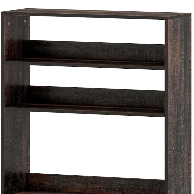 Moasis Kitchen Microwave Stand Bakers Rack Coffee Bar with Power Outlet and Storage Shelves