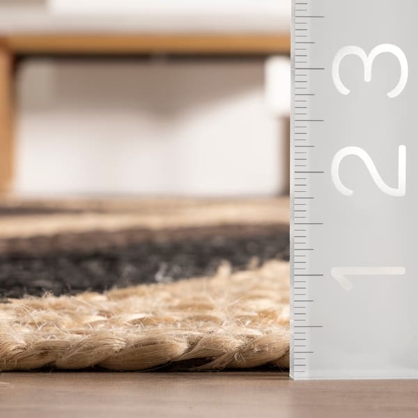 Nuloom Bretta Geometric Braided Jute Area Rug