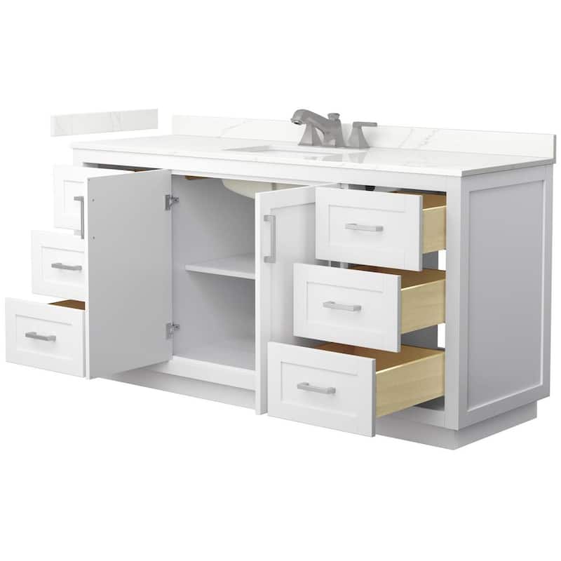 Wyndham Collection WCF292966S-QTZ-US3MXX Miranda 66" Free Standing