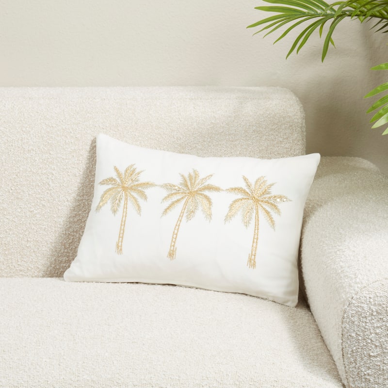 Palm Trees Throw Pillow