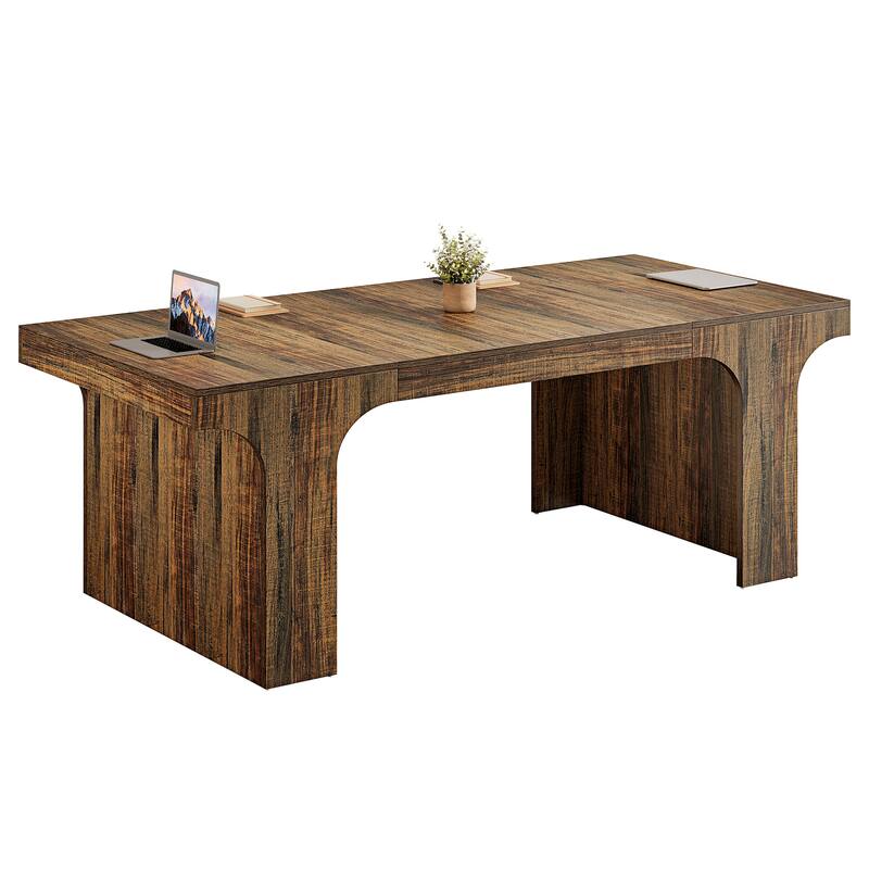 Large Executive Conference Table, Office Meeting Table, Boardroom Computer Writing Desk Workstation Accent Table