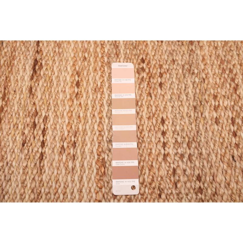 ECARPETGALLERY Flat-Weave Palas Denizli Tan Jute Kilim - 5'3 x 7'7