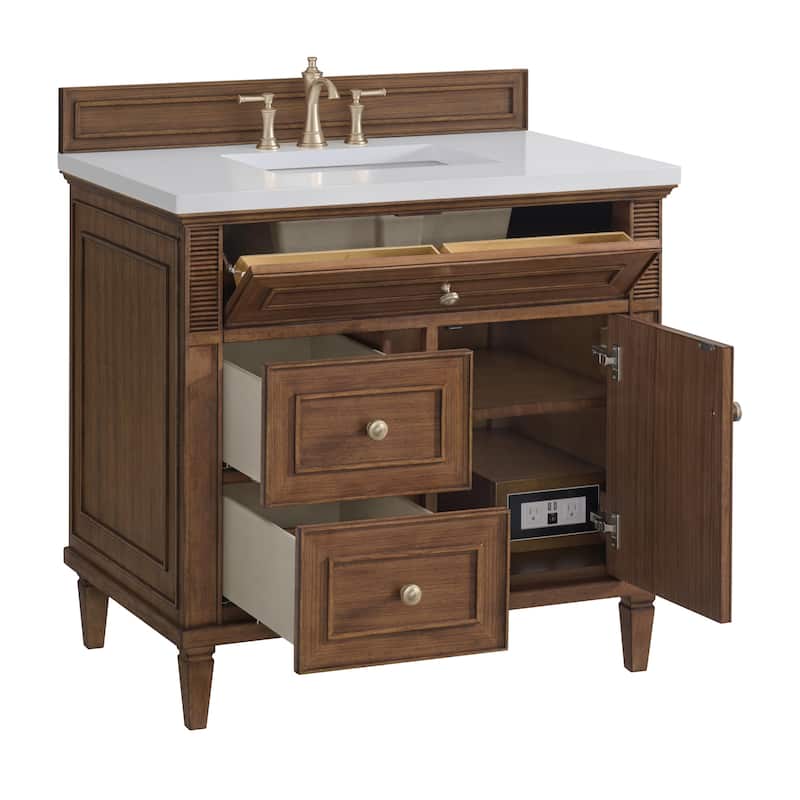 James Martin Vanities 424-V36-3WZ Lorelai 36" Single Basin Wood Vanity